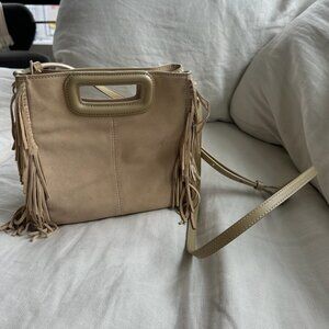 Maje M Suede Fringe Bag
